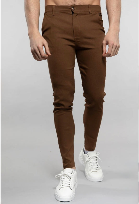 Super Stretch Herenpantalon Bruin