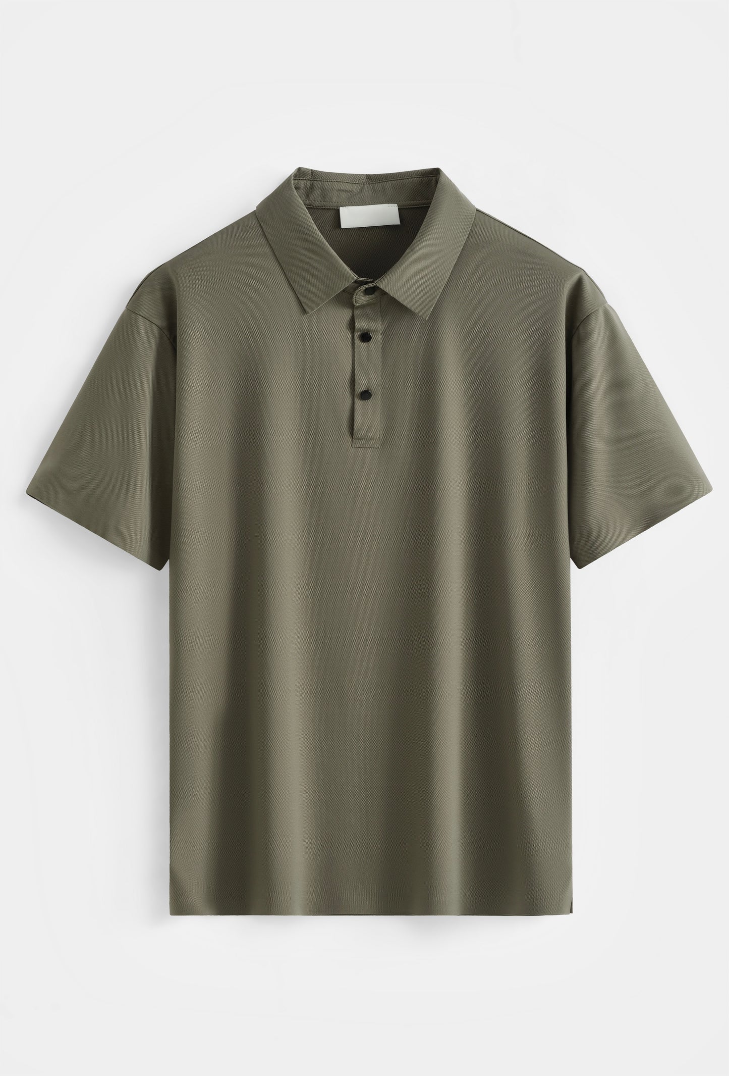 Premium Glans Stretch Polo Heren Legergroen