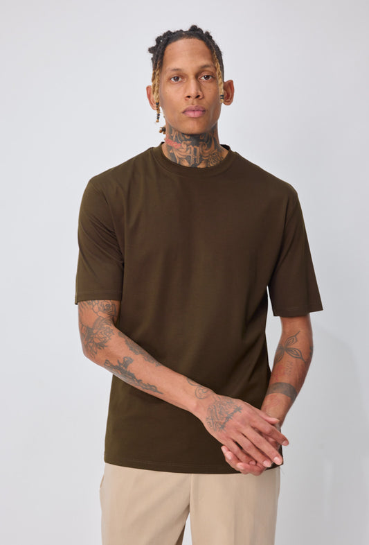 LAVK Essential Glans T-shirt Bruin