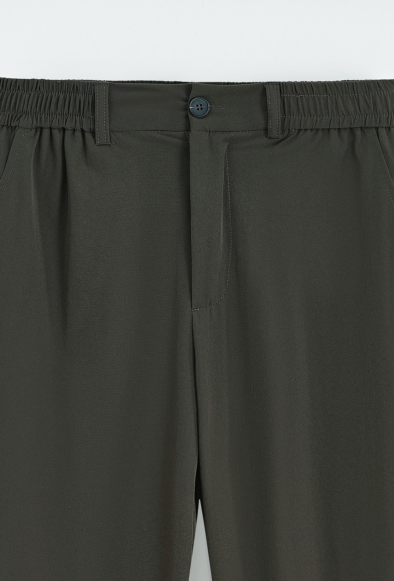 LAVK Heren Pantalon – Zakelijk Comfort Stretch Olijfgroen