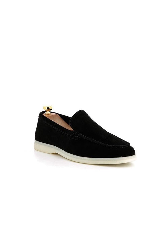 LAVK Premium Heren Loafers Echt Leer Suède Zwart
