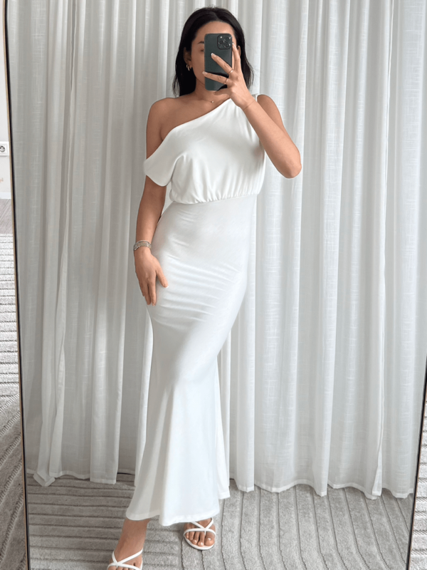 Elegant One-Shoulder Maxi Jurk - Afbeelding 4