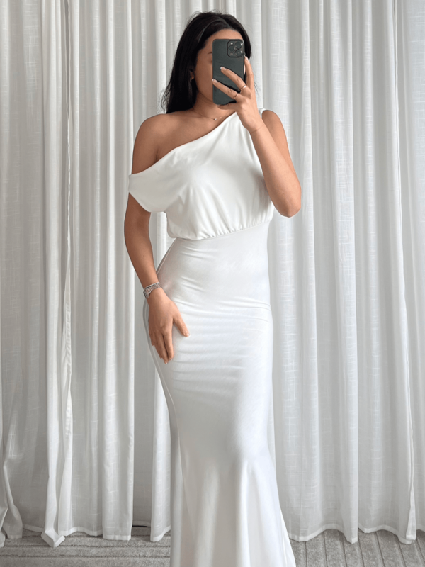 Elegant One-Shoulder Maxi Jurk - Afbeelding 5