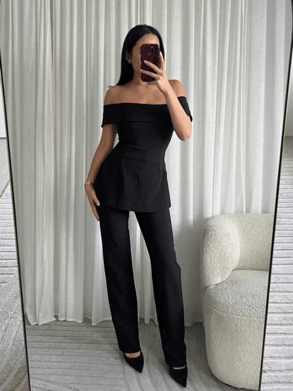 Elegante Off-Shoulder Split Top - Afbeelding 2