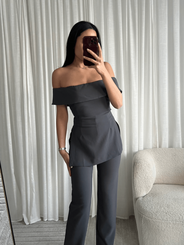 Elegante Off-Shoulder Split Top - Afbeelding 7