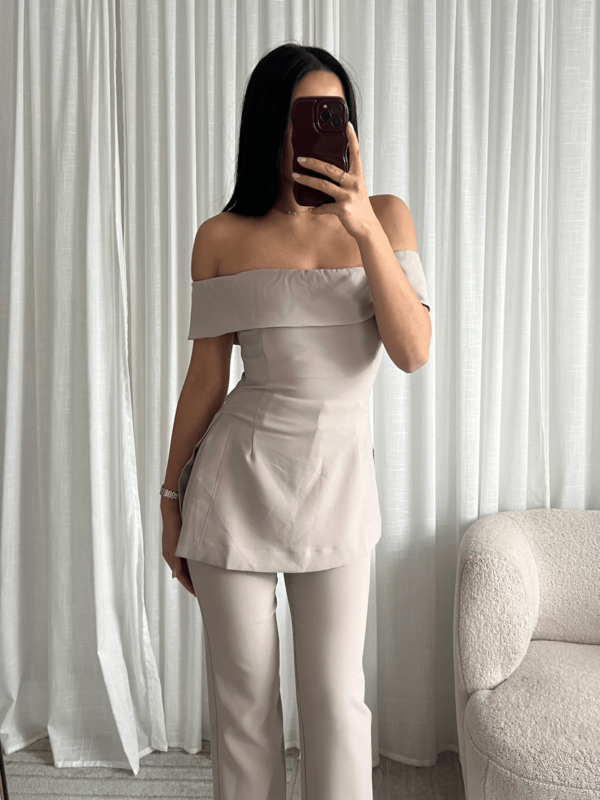 Elegante Off-Shoulder Split Top - Afbeelding 8