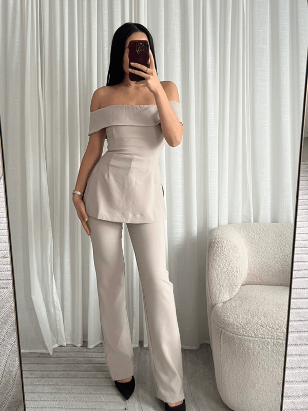 Elegante Off-Shoulder Split Top - Afbeelding 9