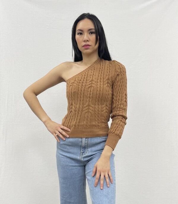 One Shoulder Rib Top