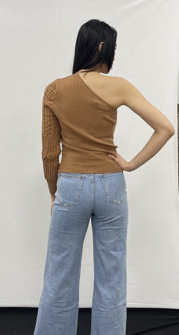 One Shoulder Rib Top - Afbeelding 2