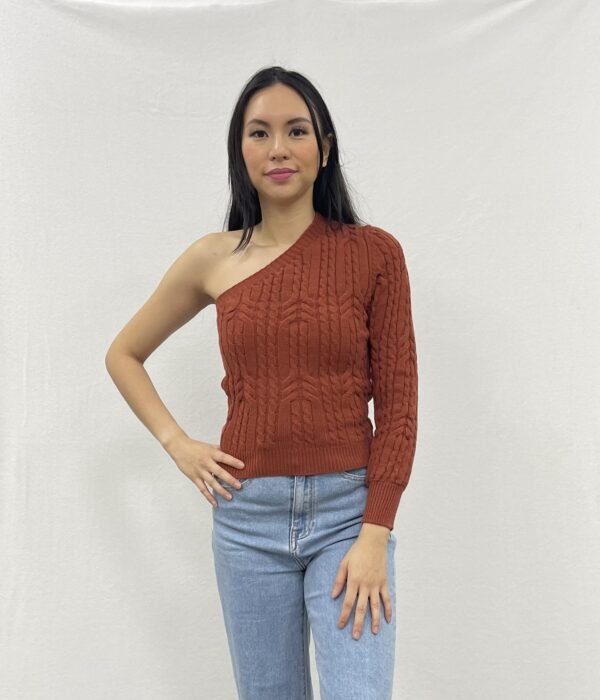 One Shoulder Rib Top - Afbeelding 3