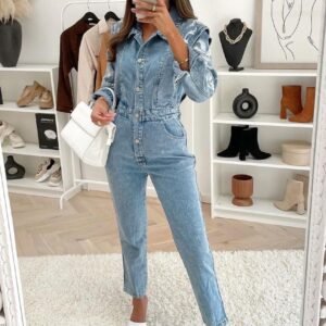 Lara Denim Jumpsuit (No Stretch)