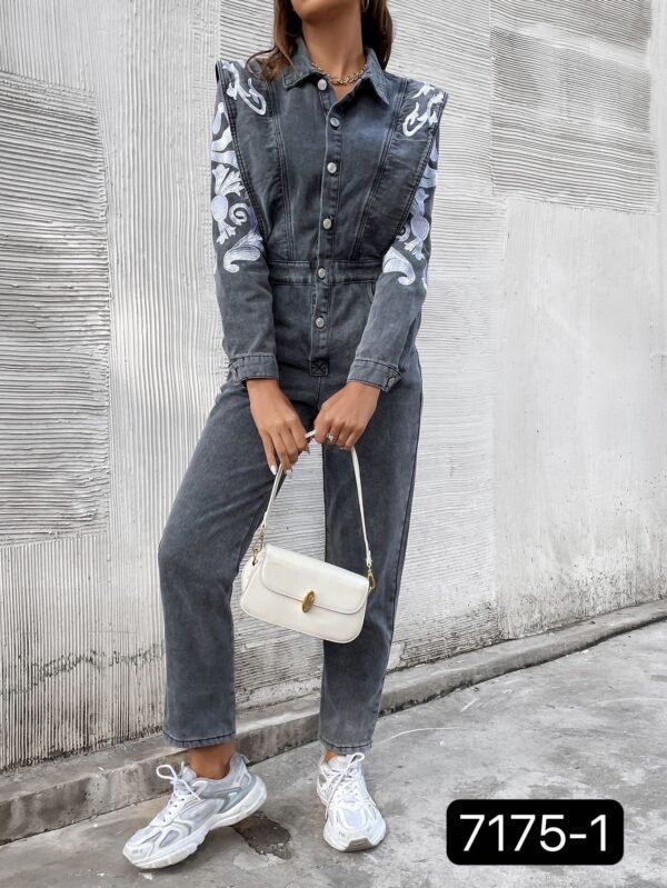Lara Denim Jumpsuit (No Stretch) - Afbeelding 5