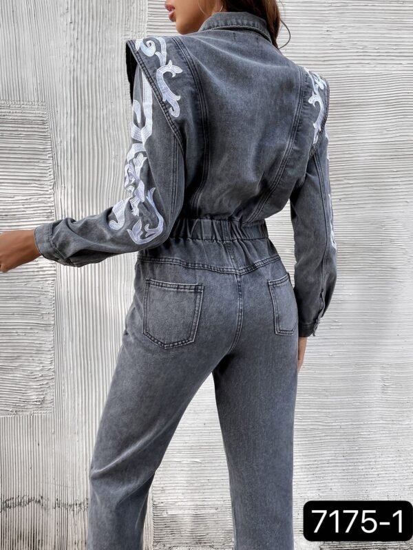 Lara Denim Jumpsuit (No Stretch) - Afbeelding 6