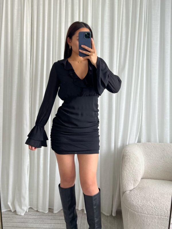 Ruffle Mini Jurk - Afbeelding 2