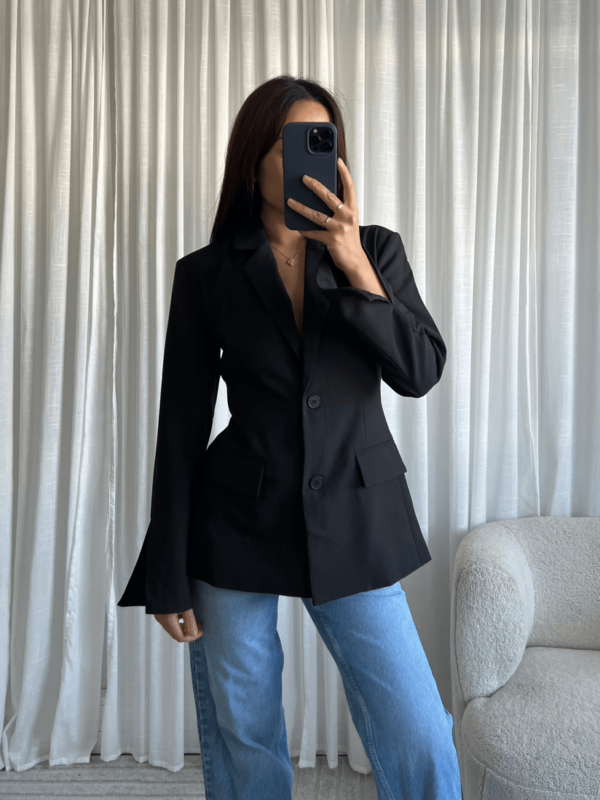Blazer met Open Rug
