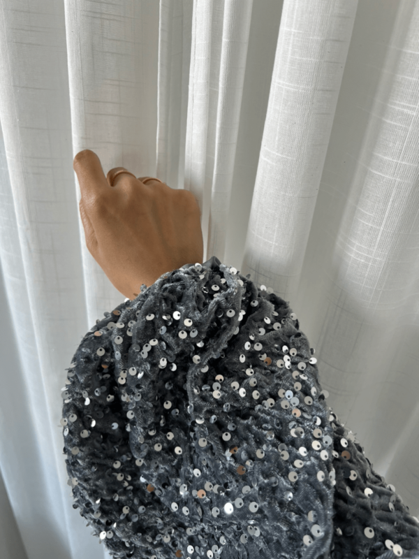 One Schoulder Pailletten Top - Afbeelding 9