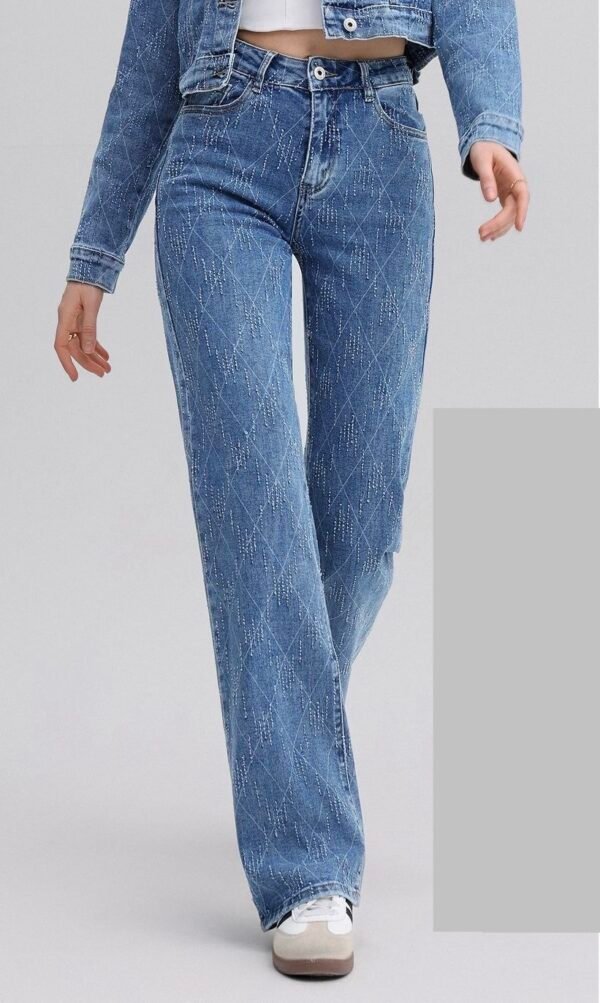 LAVK Super Stretch Jeans Ruit Blauw