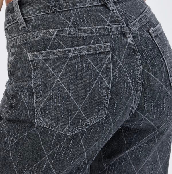 LAVK Super Stretch Jeans Ruit Grijs - Afbeelding 3