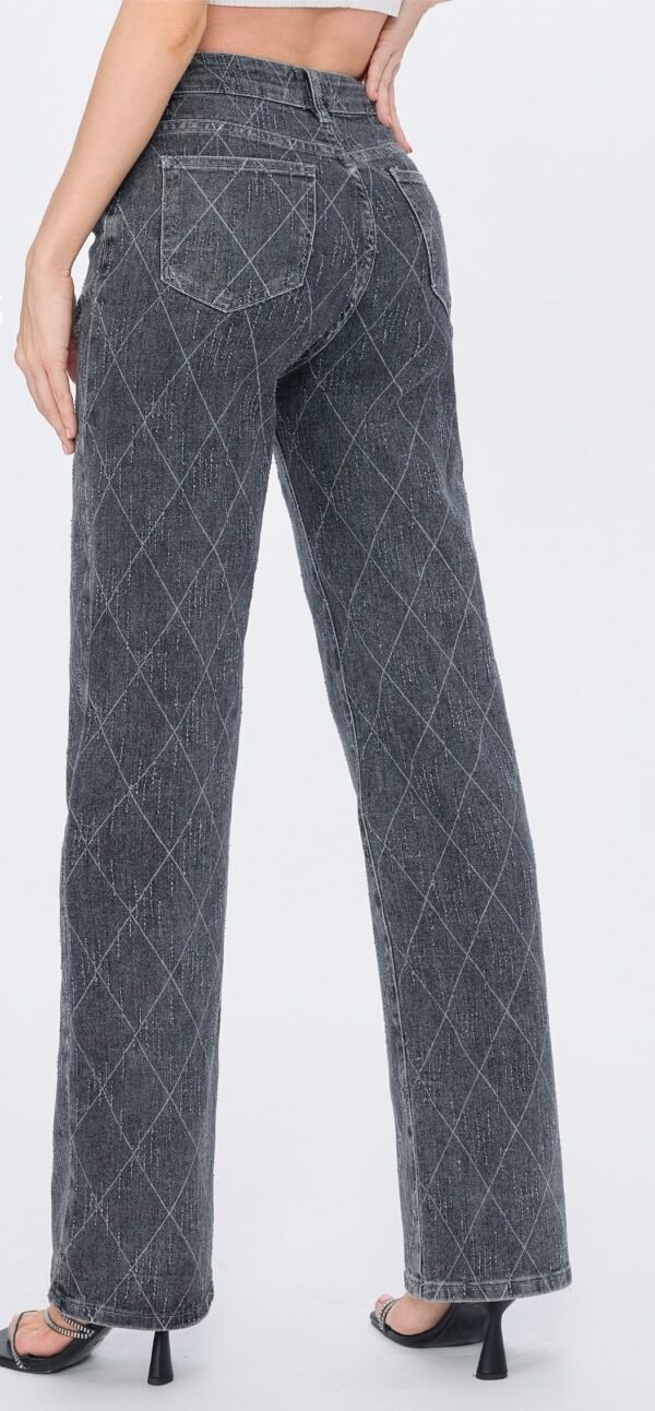 LAVK Super Stretch Jeans Ruit Grijs - Afbeelding 2