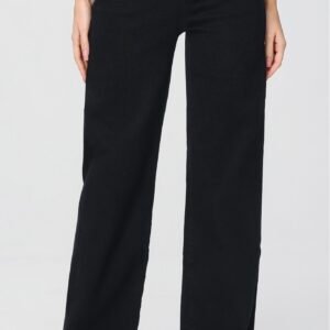 Super Stretch Wide Leg Jeans Zwart 38 t/m 48