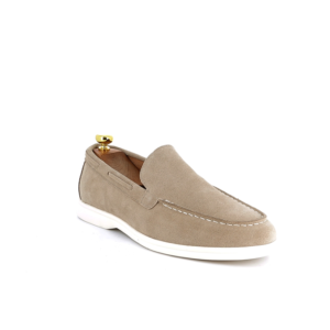 Beige Suède Loafers