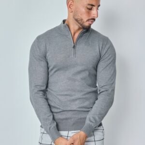 LAVK Grey Half-Zip Sweater