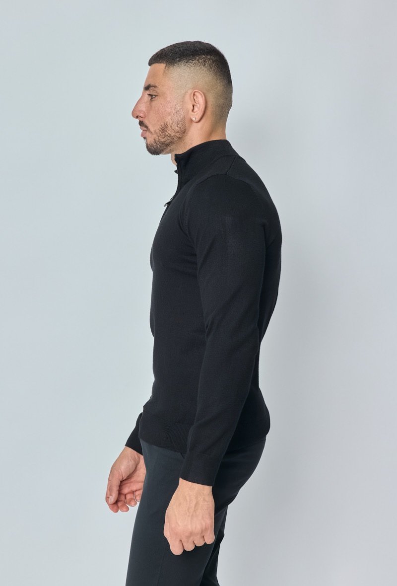 LAVK Black Half-Zip Sweater - Afbeelding 2