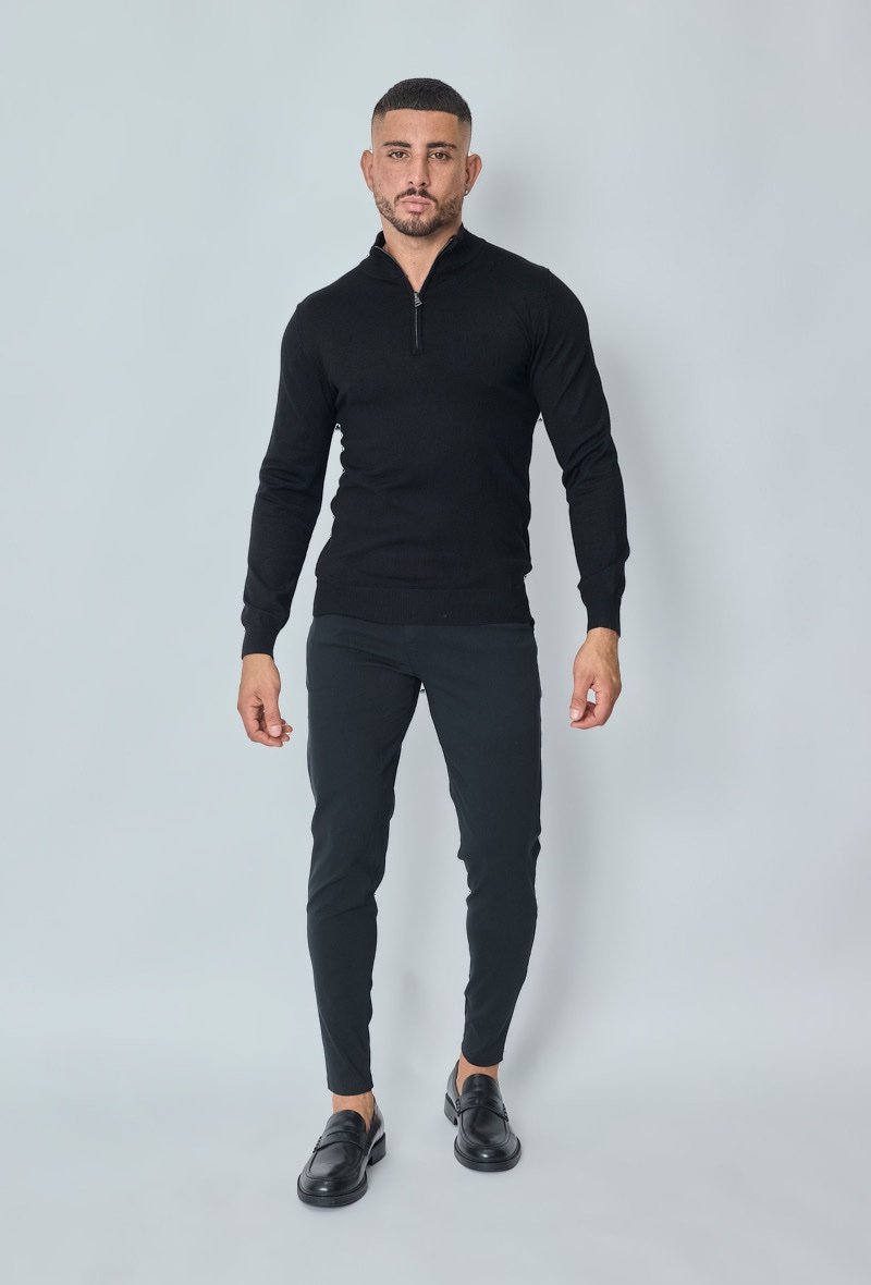LAVK Black Half-Zip Sweater - Afbeelding 3