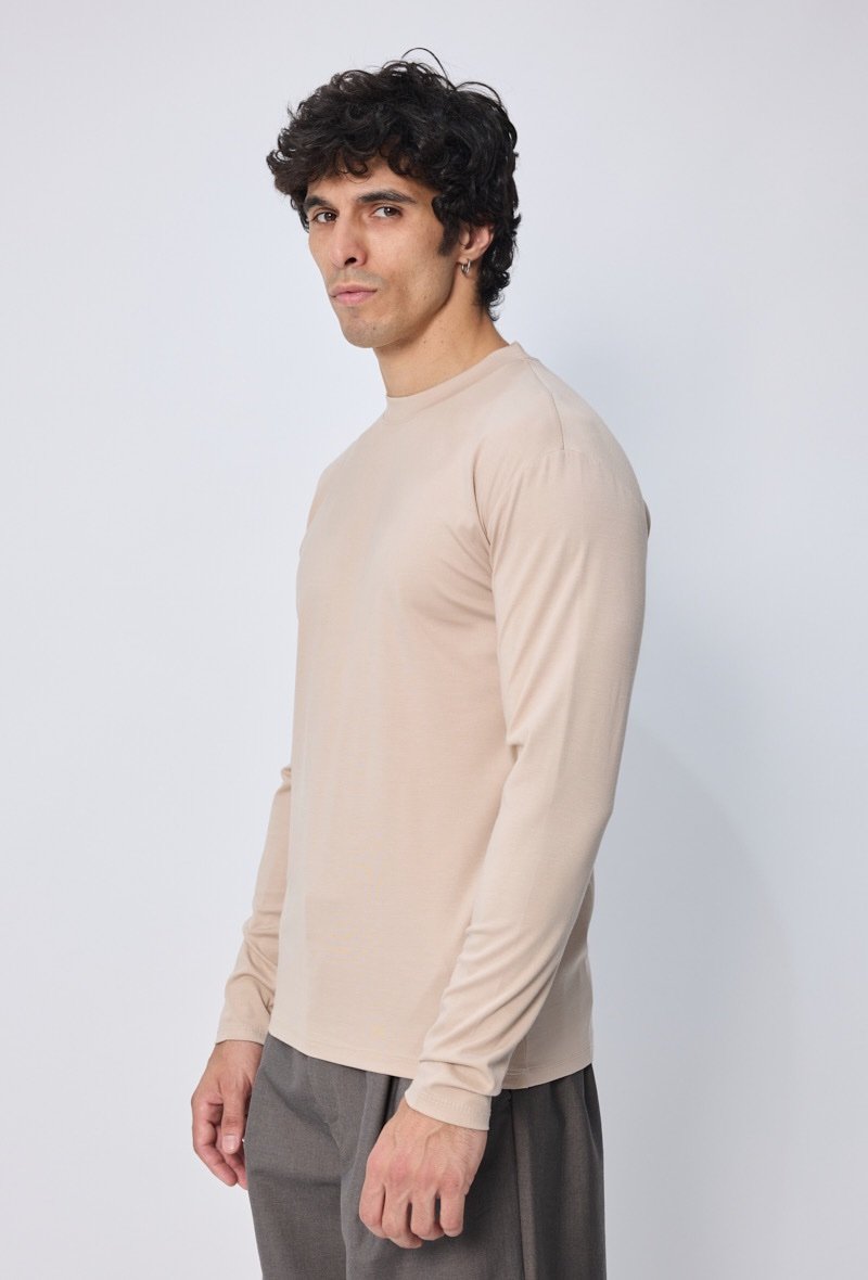 LAVK Beige Shine Longsleeve - Afbeelding 3
