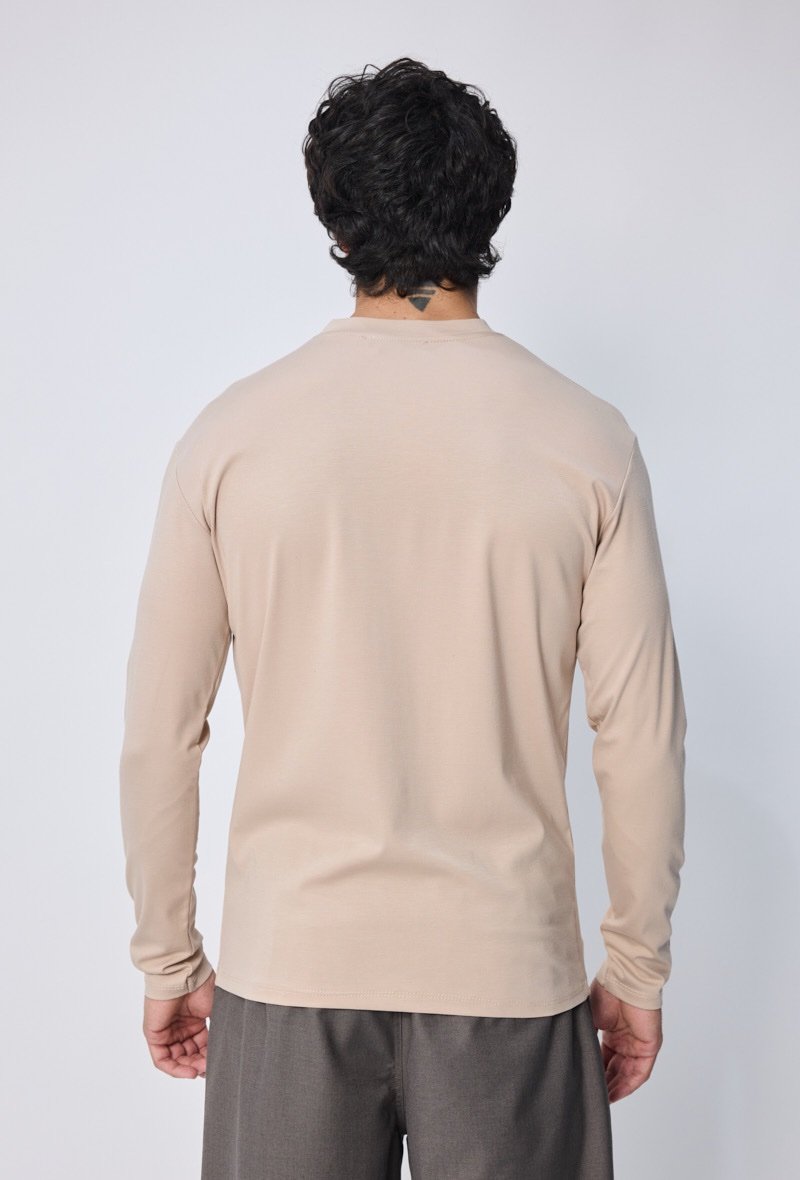 LAVK Beige Shine Longsleeve - Afbeelding 5