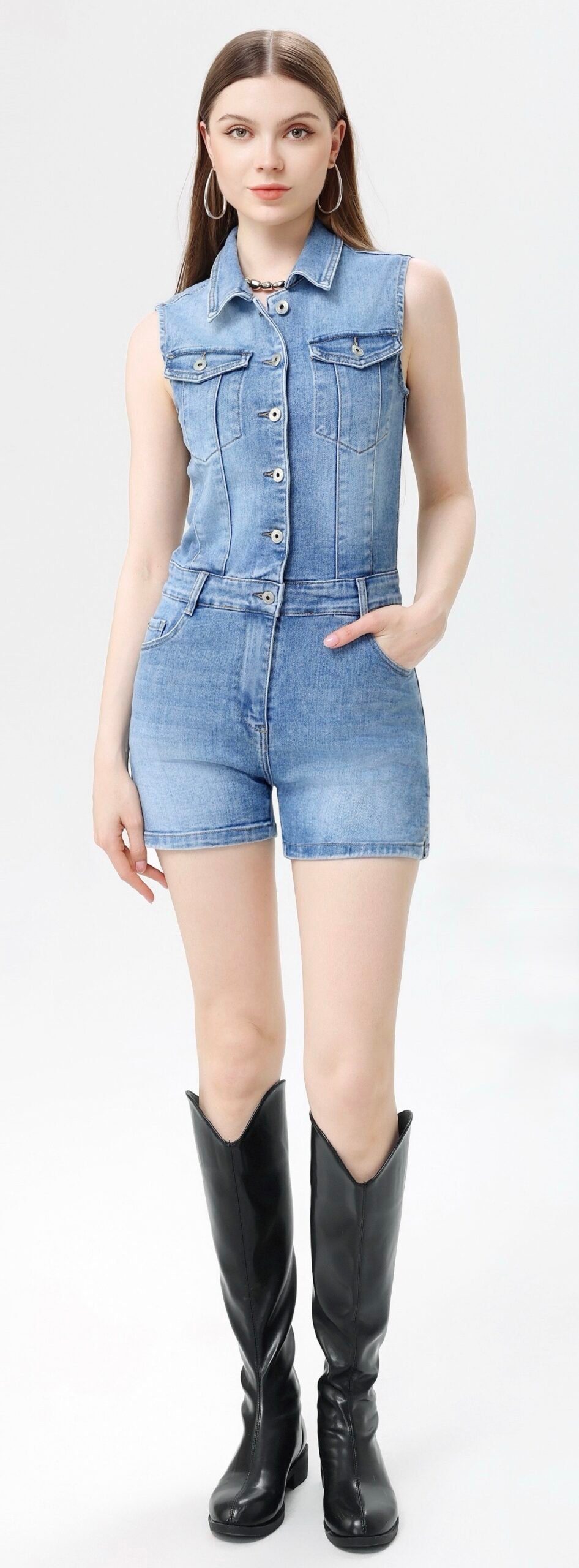 Denim Jumpsuit – Lichtblauw