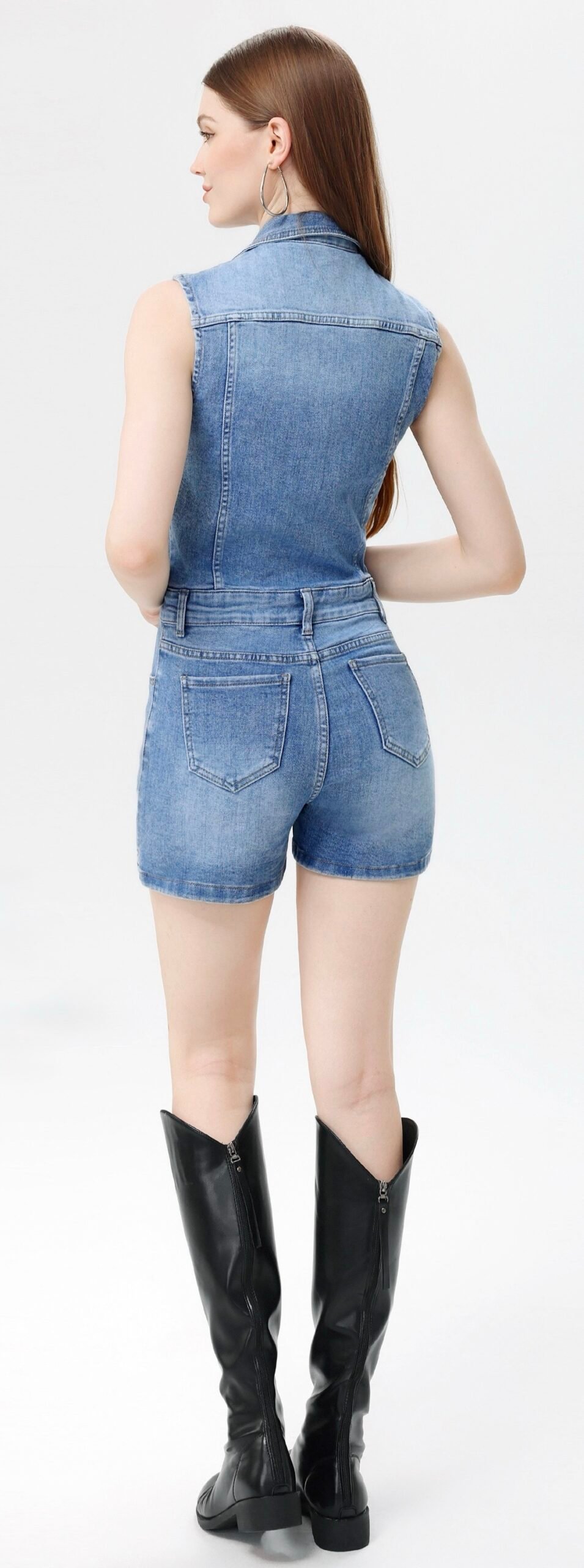 Denim Jumpsuit – Lichtblauw - Afbeelding 2