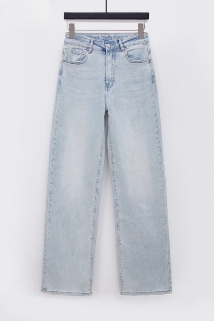 LAVK Wide Leg Jeans – Light Blue Super Stretch