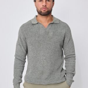 LAVK Olive Knit Polo