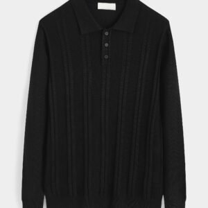 LAVK Essential Knit Polo Longsleeve